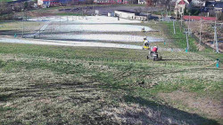 Horní část sjezdovky skiareálu Hlubočky