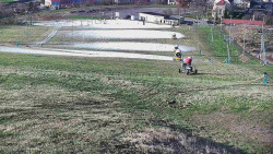 Horní část sjezdovky skiareálu Hlubočky