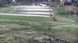 Horní část sjezdovky skiareálu Hlubočky