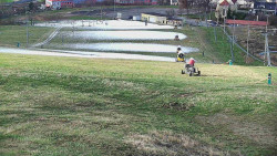 Horní část sjezdovky skiareálu Hlubočky