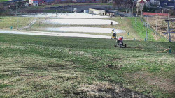 Horní část sjezdovky skiareálu Hlubočky