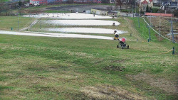 Horní část sjezdovky skiareálu Hlubočky