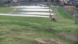 Horní část sjezdovky skiareálu Hlubočky