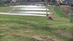 Horní část sjezdovky skiareálu Hlubočky