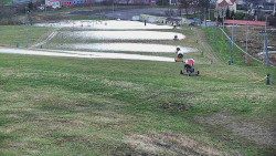 Horní část sjezdovky skiareálu Hlubočky