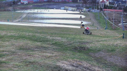 Horní část sjezdovky skiareálu Hlubočky