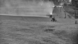 Horní část sjezdovky skiareálu Hlubočky