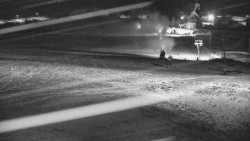 Horní část sjezdovky skiareálu Hlubočky