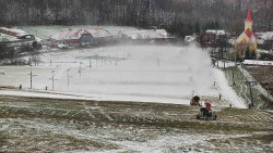 Horní část sjezdovky skiareálu Hlubočky