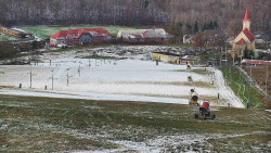 Horní část sjezdovky skiareálu Hlubočky