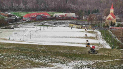 Horní část sjezdovky skiareálu Hlubočky