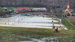 Horní část sjezdovky skiareálu Hlubočky