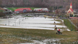 Horní část sjezdovky skiareálu Hlubočky