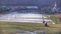 Horní část sjezdovky skiareálu Hlubočky