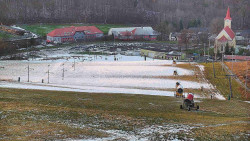 Horní část sjezdovky skiareálu Hlubočky