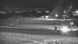 Horní část sjezdovky skiareálu Hlubočky