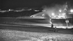 Horní část sjezdovky skiareálu Hlubočky