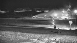 Horní část sjezdovky skiareálu Hlubočky