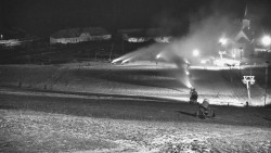 Horní část sjezdovky skiareálu Hlubočky