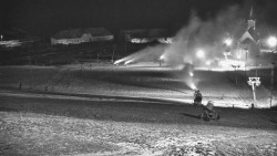 Horní část sjezdovky skiareálu Hlubočky