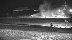 Horní část sjezdovky skiareálu Hlubočky