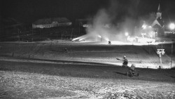 Horní část sjezdovky skiareálu Hlubočky