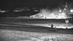 Horní část sjezdovky skiareálu Hlubočky