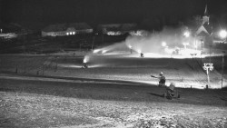 Horní část sjezdovky skiareálu Hlubočky