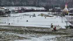 Horní část sjezdovky skiareálu Hlubočky