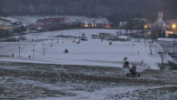 Horní část sjezdovky skiareálu Hlubočky