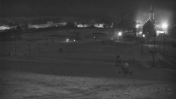 Horní část sjezdovky skiareálu Hlubočky