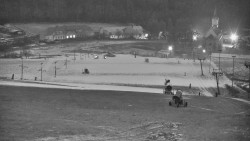 Horní část sjezdovky skiareálu Hlubočky