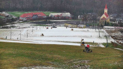 Horní část sjezdovky skiareálu Hlubočky