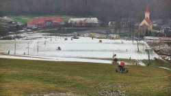 Horní část sjezdovky skiareálu Hlubočky