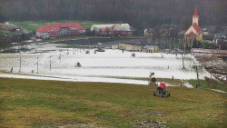 Horní část sjezdovky skiareálu Hlubočky