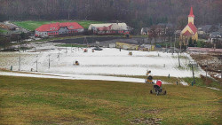 Horní část sjezdovky skiareálu Hlubočky
