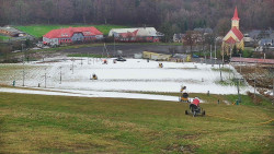Horní část sjezdovky skiareálu Hlubočky