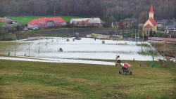 Horní část sjezdovky skiareálu Hlubočky