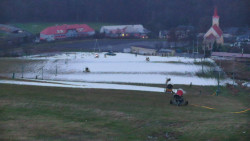 Horní část sjezdovky skiareálu Hlubočky