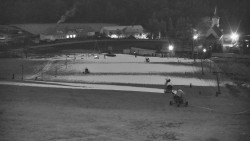 Horní část sjezdovky skiareálu Hlubočky