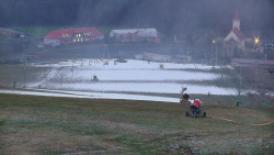 Horní část sjezdovky skiareálu Hlubočky