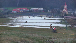 Horní část sjezdovky skiareálu Hlubočky