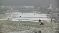 Horní část sjezdovky skiareálu Hlubočky