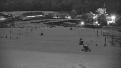 Horní část sjezdovky skiareálu Hlubočky