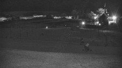 Horní část sjezdovky skiareálu Hlubočky