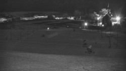 Horní část sjezdovky skiareálu Hlubočky