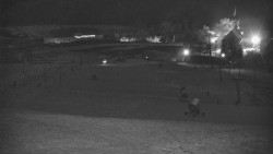 Horní část sjezdovky skiareálu Hlubočky