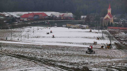 Horní část sjezdovky skiareálu Hlubočky