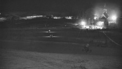 Horní část sjezdovky skiareálu Hlubočky