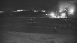 Horní část sjezdovky skiareálu Hlubočky